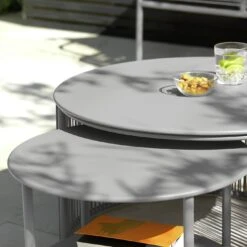 Habitat Ipanema Metal Garden Coffee Table - Grey -Habitat Furni Sales 8957045 R Z002C