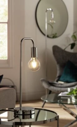 Habitat Rayner Steel LED Table Lamp - Chrome -Habitat Furni Sales 8959328 R Z002C