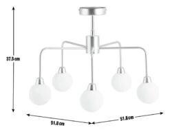 Habitat Boyd Flush Ceiling Light - Brass -Habitat Furni Sales 8982687 R E001
