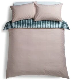 Habitat Cotton Scallop Teal Reversible Bedding Set - Double -Habitat Furni Sales 8985684 R Z004A