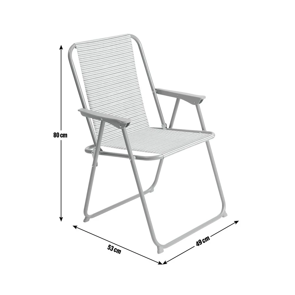 Habitat Folding Metal Garden Chair - Grey Habitat Folding Metal Garden Chair - Grey -Habitat Furni Sales 8991609 R E001
