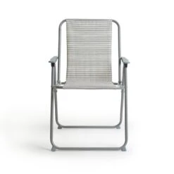 Habitat Folding Metal Garden Chair - Grey 4 Habitat Folding Metal Garden Chair - Grey -Habitat Furni Sales 8991609 R Z002A