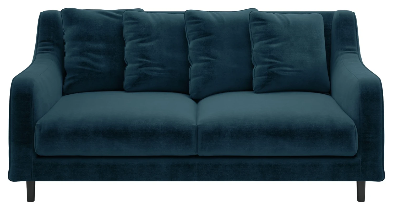 Habitat Swift Velvet 2 Seater Sofa - Blue Habitat Swift Velvet 2 Seater Sofa - Blue -Habitat Furni Sales 8997823 R Z001A