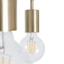 Habitat Rayner Steel 3 Light LED Flush Ceiling Light - Brass -Habitat Furni Sales 9048946 R Z002A