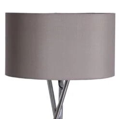 Habitat Tripod Floor Lamp - Grey And Chrome -Habitat Furni Sales 9132742 R Z005A