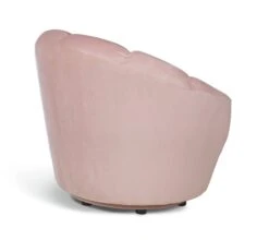Habitat Ezra Velvet Swivel Chair - Blush Pink 2 Habitat Ezra Velvet Swivel Chair - Blush Pink -Habitat Furni Sales 9158472 R Z003A