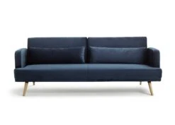 Habitat Andy 3 Seater Velvet Clic Clac Sofa Bed - Blue 5 Habitat Andy 3 Seater Velvet Clic Clac Sofa Bed - Blue -Habitat Furni Sales 9160659 R Z004A