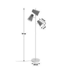 Habitat 3 Light Floor Lamp -Habitat Furni Sales 9168187 R Z001E
