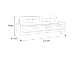 Habitat Fenner Fabric 3 Seater Sofa - Charcoal -Habitat Furni Sales 9173440 R E001