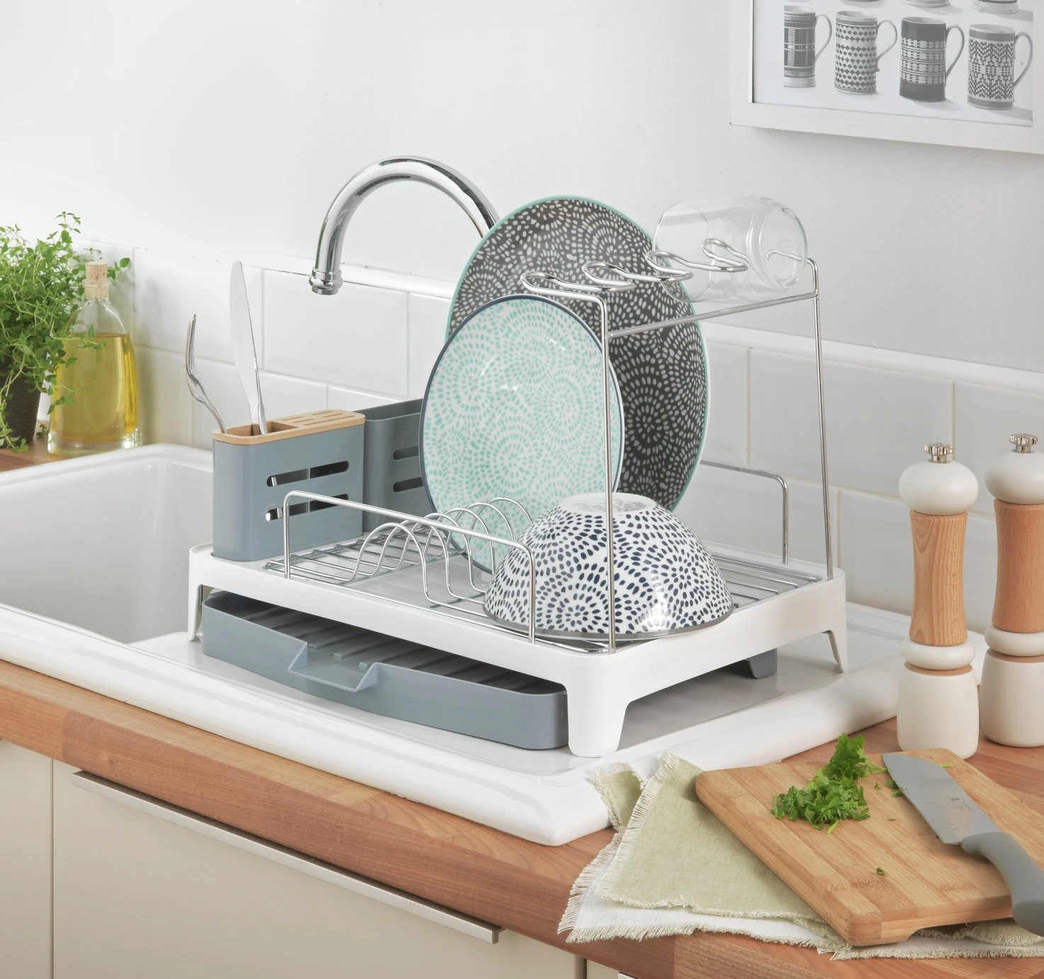 Habitat Dish Drainer - White Habitat Dish Drainer - White -Habitat Furni Sales 9173660 R Z001C