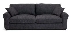 Habitat Lisbon Fabric 4 Seater Sofa - Charcoal