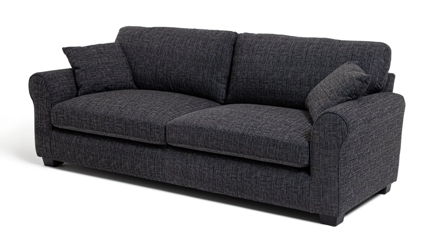 Habitat Lisbon Fabric 4 Seater Sofa - Charcoal Habitat Lisbon Fabric 4 Seater Sofa - Charcoal -Habitat Furni Sales 9178555 R Z002A