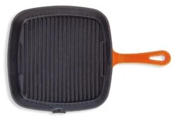 Habitat 23cm Cast Iron Griddle Pan - Orange 4 Habitat 23cm Cast Iron Griddle Pan - Orange -Habitat Furni Sales 9192500 R Z005A
