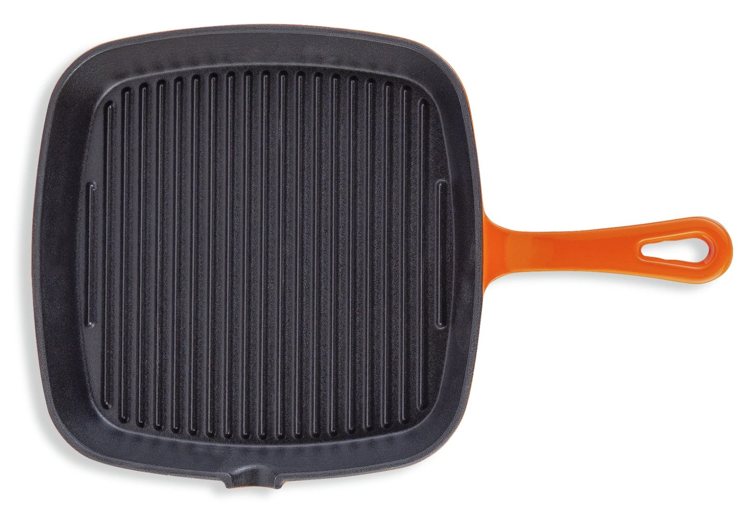 Habitat 23cm Cast Iron Griddle Pan - Orange Habitat 23cm Cast Iron Griddle Pan - Orange -Habitat Furni Sales 9192500 R Z005A