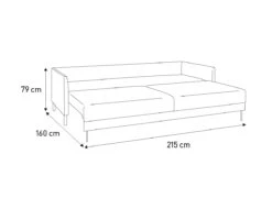 Habitat Hyde 3 Seater Fabric Sofa Bed - Charcoal -Habitat Furni Sales 9202115 R Z020A