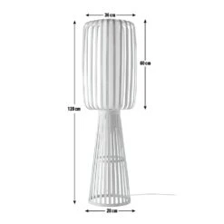 Habitat Achille Japonica Floor Lamp - Ash -Habitat Furni Sales 9202270 R E001