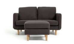 Habitat Remi Fabric 2 Seater Chaise Sofa In A Box - Charcoal -Habitat Furni Sales 9202304 R Z002A