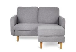 Habitat Remi Fabric 2 Seater Chaise Sofa In A Box-Light Grey -Habitat Furni Sales 9203341 R Z002A