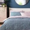 Habitat Cotton Scallop Teal Reversible Bedding Set-Superking