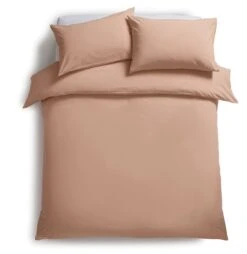 Habitat Stonewashed Cotton Plain Blush Bedding Set - Double