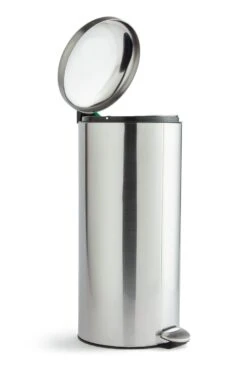 Habitat 30 Litre Domed Pedal Bin - Silver 2 Habitat 30 Litre Domed Pedal Bin - Silver -Habitat Furni Sales 9210987 R Z002A