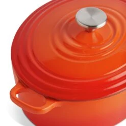 Habitat 4.7 Litre Cast Iron Oval Casserole Dish - Orange -Habitat Furni Sales 9212363 R Z005A