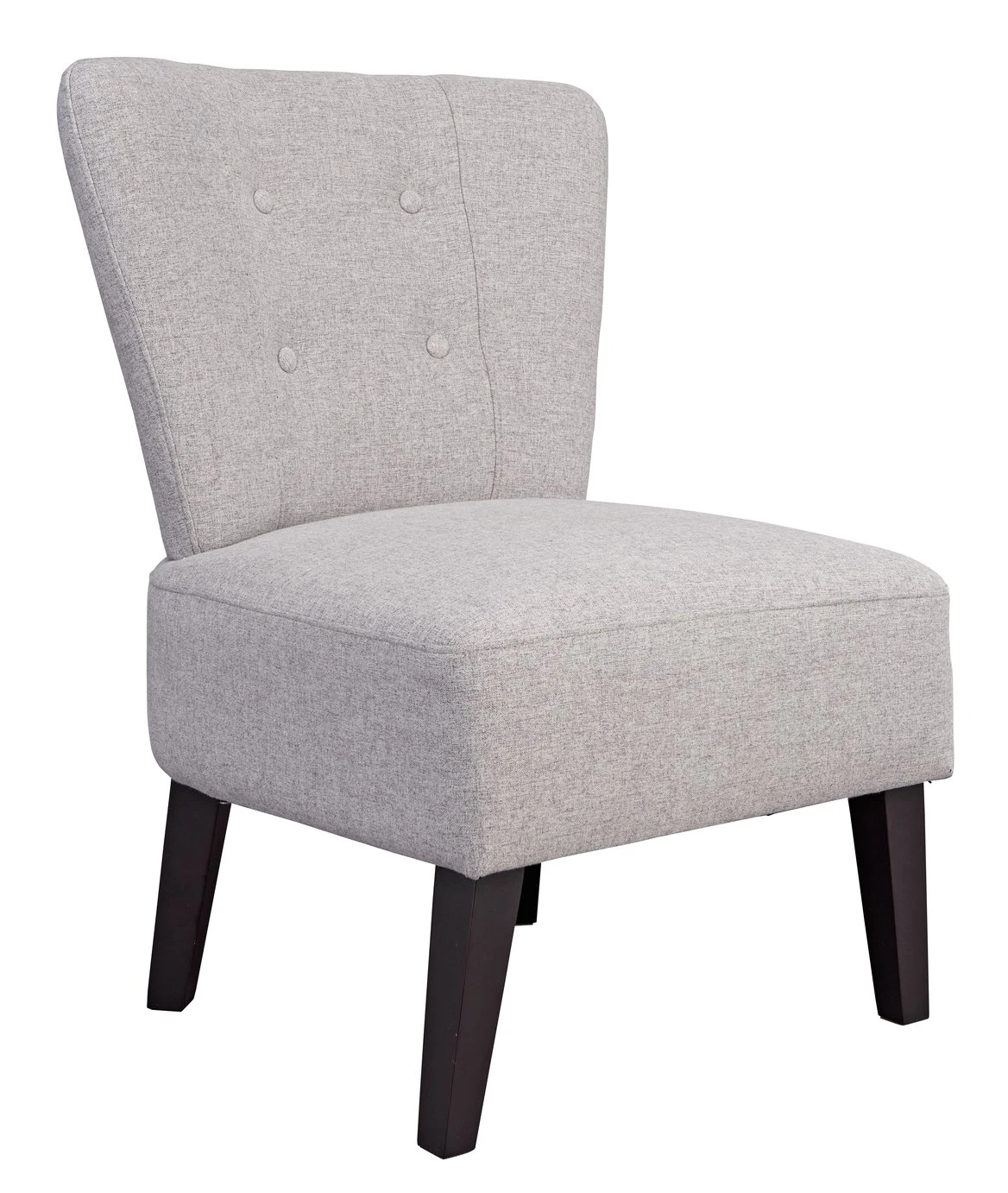 Habitat Delilah Fabric Cocktail Chair - Light Grey Habitat Delilah Fabric Cocktail Chair - Light Grey -Habitat Furni Sales 9221433 R Z004A