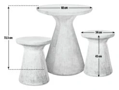 Habitat Milton 2 Seater Fibrestone Garden Bistro Set - Black -Habitat Furni Sales 9224430 R E001