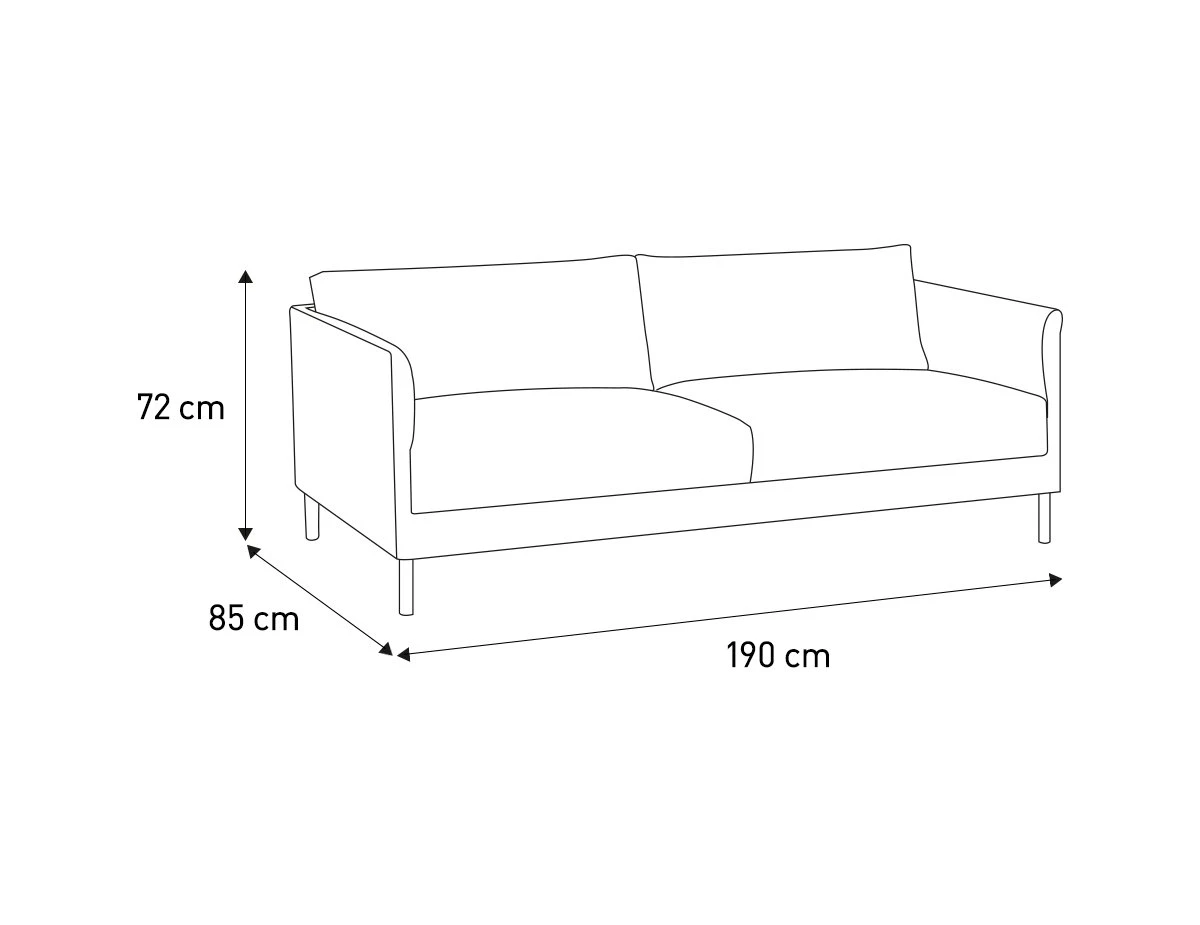 Habitat Hyde Velvet 3 Seater Sofa - Yellow Habitat Hyde Velvet 3 Seater Sofa - Yellow -Habitat Furni Sales 9266292 R E001