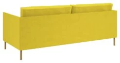 Habitat Hyde Velvet 3 Seater Sofa - Yellow 4 Habitat Hyde Velvet 3 Seater Sofa - Yellow -Habitat Furni Sales 9266292 R Z003A