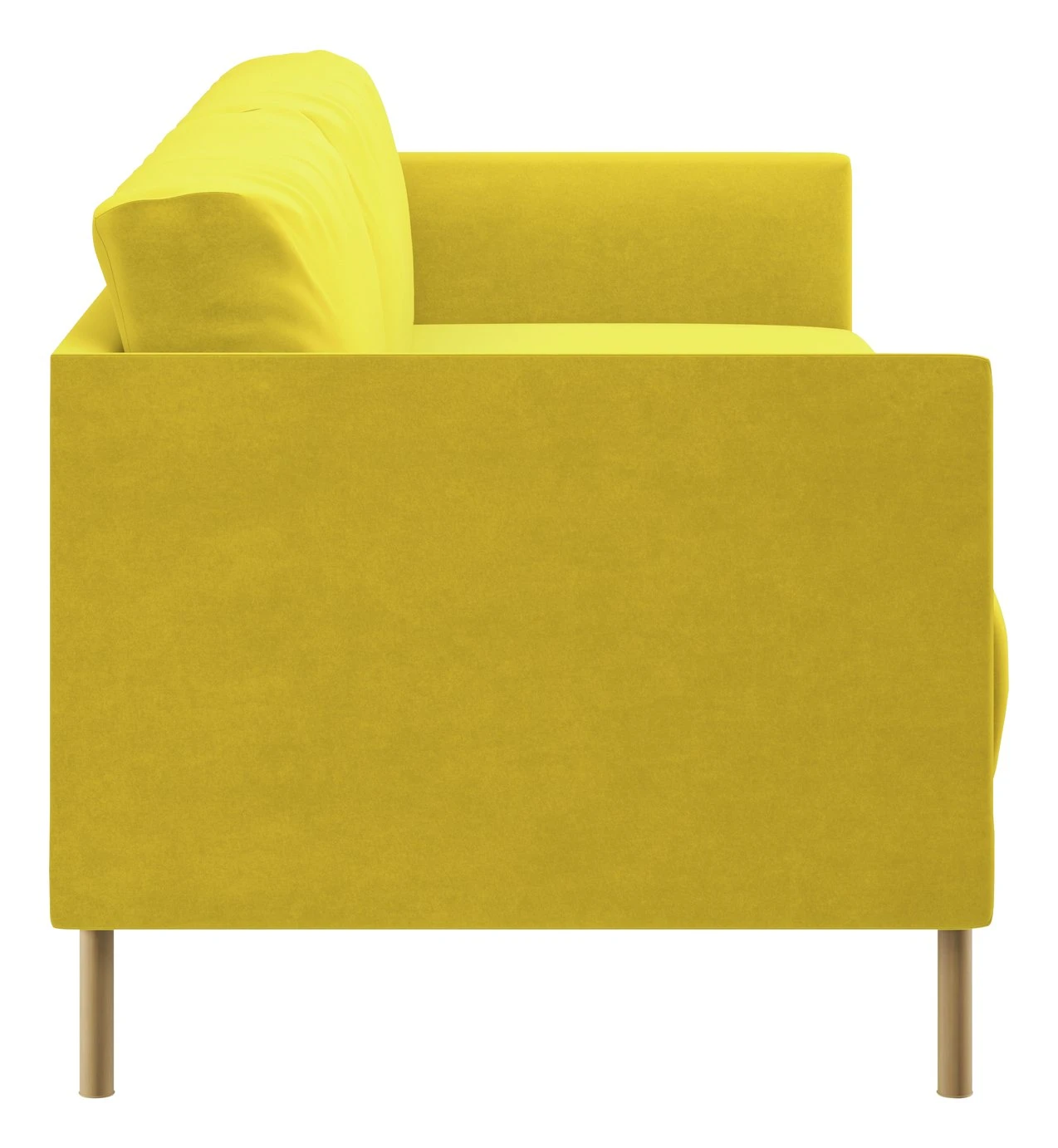 Habitat Hyde Velvet 3 Seater Sofa - Yellow Habitat Hyde Velvet 3 Seater Sofa - Yellow -Habitat Furni Sales 9266292 R Z004A