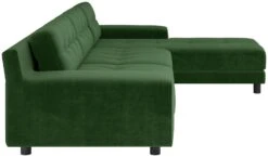 Habitat Hendricks Velvet Right Hand Corner Chaise Sofa-Green -Habitat Furni Sales 9269165 R Z004A