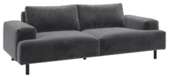 Habitat Julien Velvet 3 Seater Sofa - Grey -Habitat Furni Sales 9301542 R Z008A