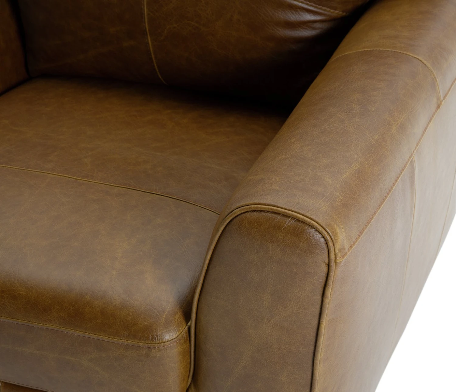 Habitat Milford Leather Armchair - Tan Habitat Milford Leather Armchair - Tan -Habitat Furni Sales 9308370 R Z006A