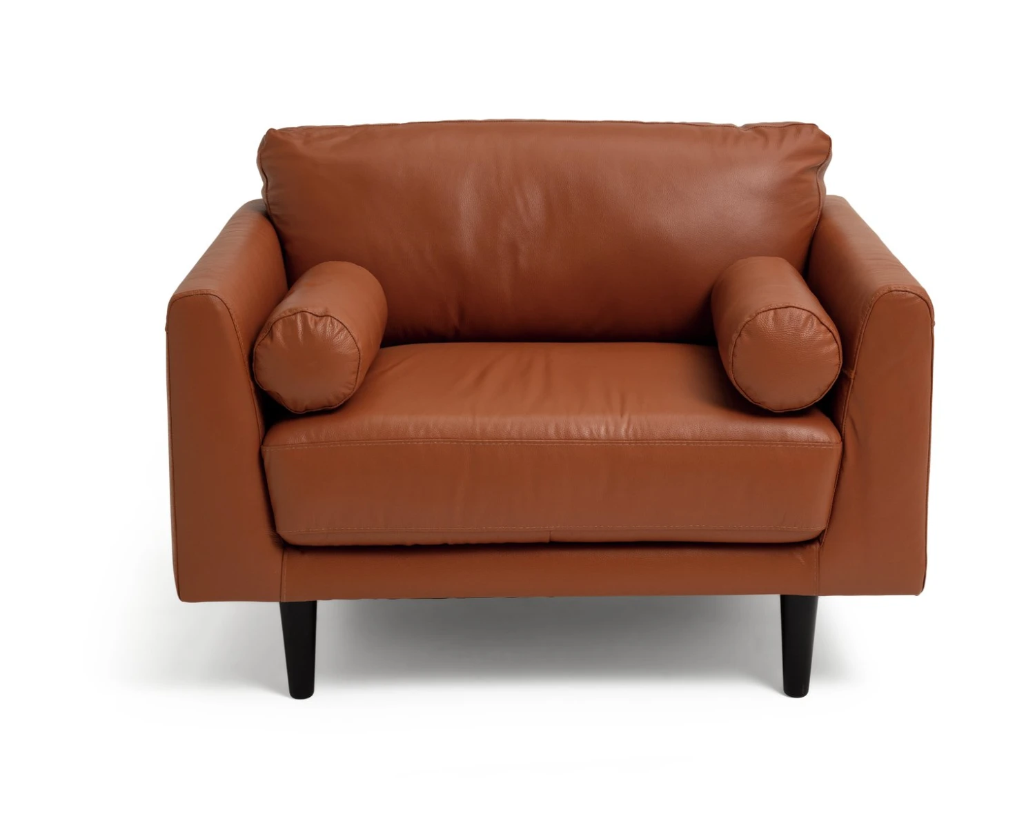 Habitat Jackson Leather Cuddle Chair - Tan Habitat Jackson Leather Cuddle Chair - Tan -Habitat Furni Sales 9309939 R Z001A