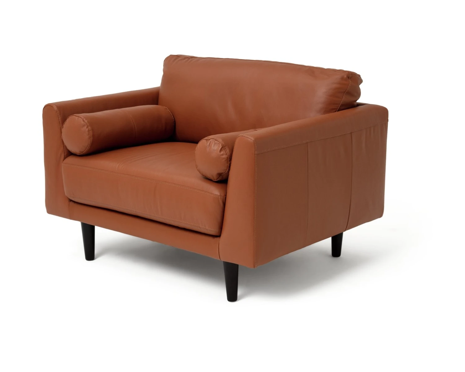 Habitat Jackson Leather Cuddle Chair - Tan Habitat Jackson Leather Cuddle Chair - Tan -Habitat Furni Sales 9309939 R Z002A