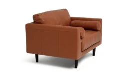 Habitat Jackson Leather Cuddle Chair - Tan 4 Habitat Jackson Leather Cuddle Chair - Tan -Habitat Furni Sales 9309939 R Z004A