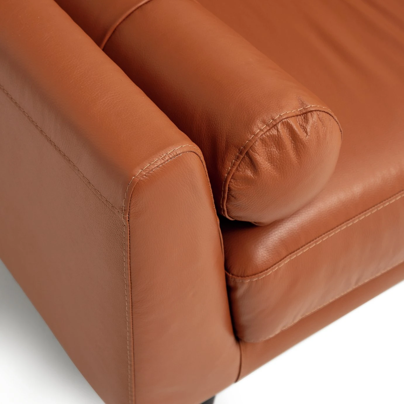 Habitat Jackson Leather Cuddle Chair - Tan Habitat Jackson Leather Cuddle Chair - Tan -Habitat Furni Sales 9309939 R Z006A