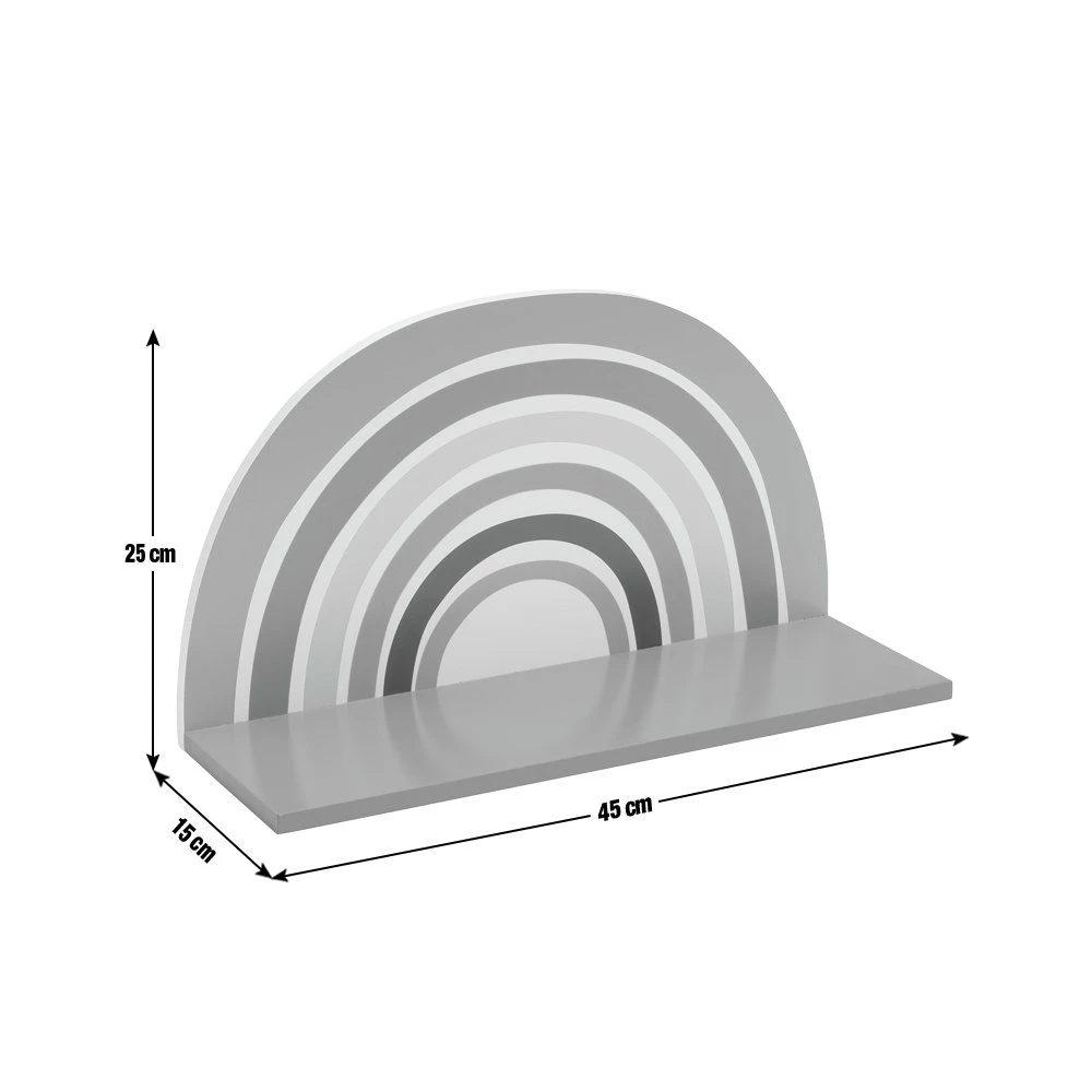Habitat MDF Rainbow Wall Shelf - Multicoloured Habitat MDF Rainbow Wall Shelf - Multicoloured -Habitat Furni Sales 9310272 R Z001E