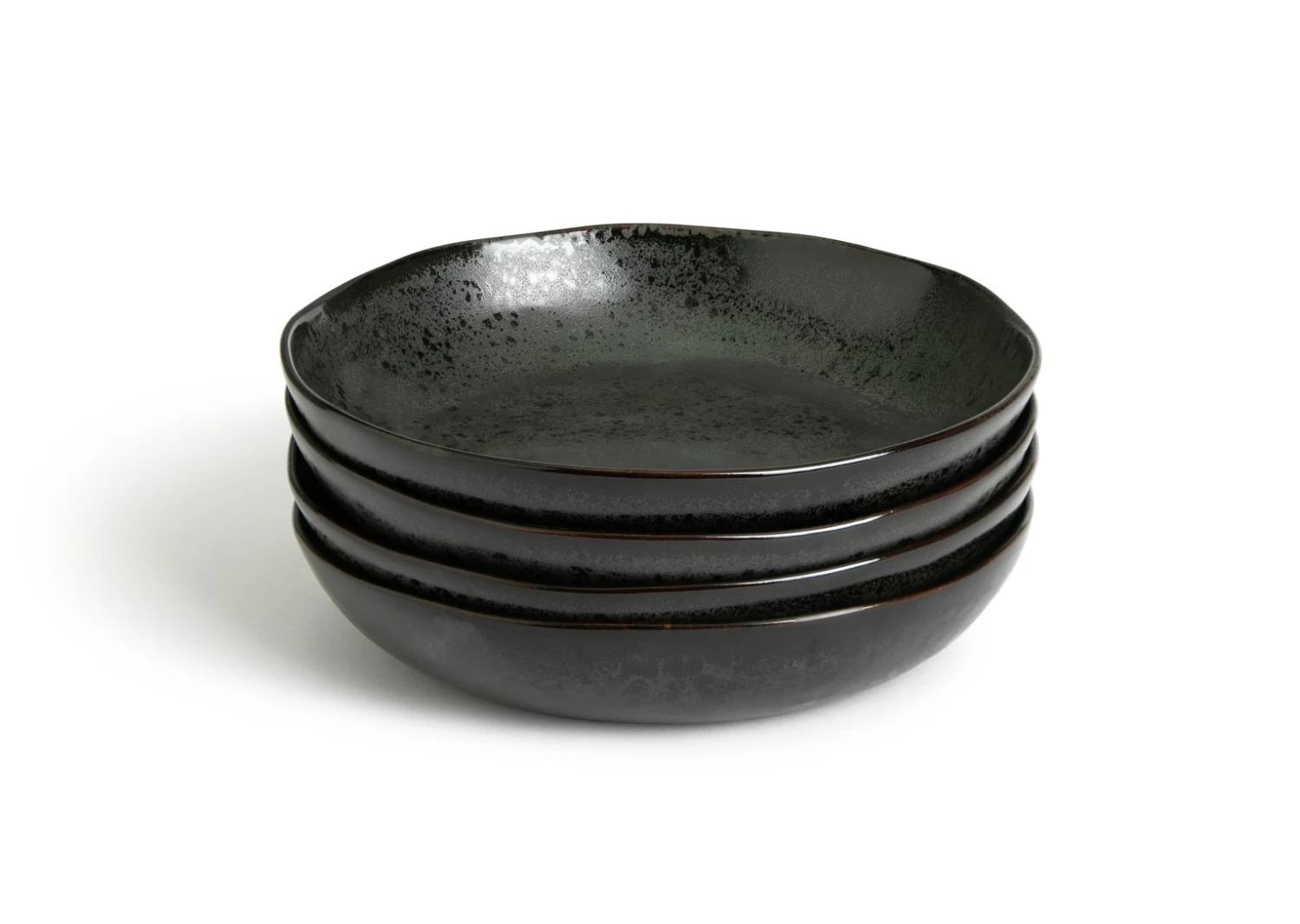 Habitat Preto 4 Piece Stoneware Pasta Bowls - Black Habitat Preto 4 Piece Stoneware Pasta Bowls - Black -Habitat Furni Sales 9310791 R Z001A
