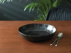 Habitat Preto Stoneware Serving Bowl - Black -Habitat Furni Sales 9310856 R Z002C