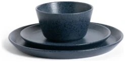 Habitat Addison 12 Piece Stoneware Dinner Set - Blue -Habitat Furni Sales 9311446 R Z002A
