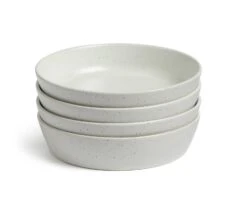 Habitat Addison 4 Piece Stoneware Pasta Bowl - White