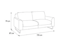 Habitat Lyle Leather 2 Seater Sofa - Tan 3 Habitat Lyle Leather 2 Seater Sofa - Tan -Habitat Furni Sales 9325171 R E001