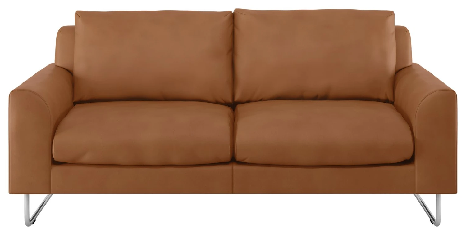 Habitat Lyle Leather 2 Seater Sofa - Tan Habitat Lyle Leather 2 Seater Sofa - Tan -Habitat Furni Sales 9325171 R Z001A