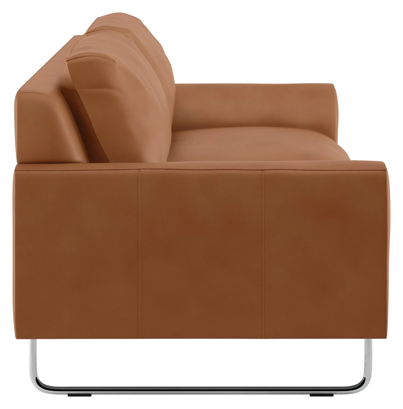 Habitat Lyle Leather 2 Seater Sofa - Tan Habitat Lyle Leather 2 Seater Sofa - Tan -Habitat Furni Sales 9325171 R Z004A