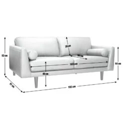 Habitat Jackson Leather 3 Seater Sofa - Tan -Habitat Furni Sales 9335147 R E020