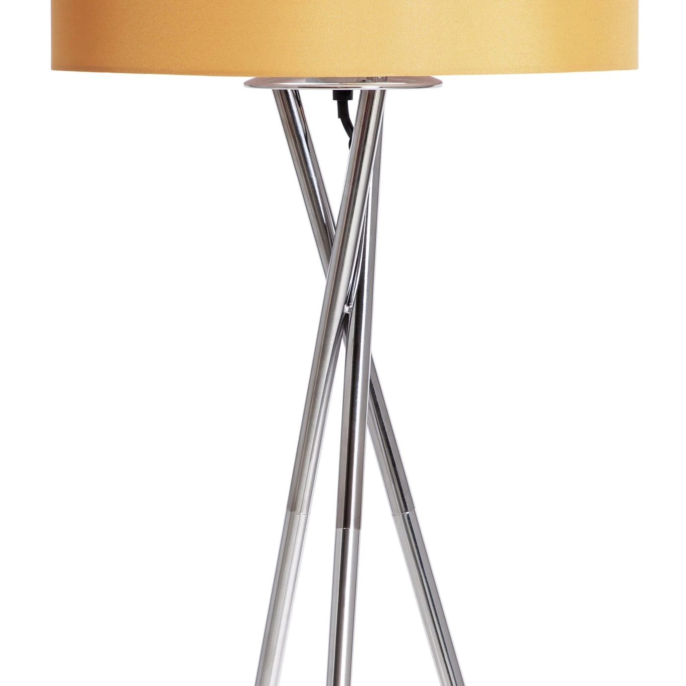 Habitat Tripod Floor Lamp - Mustard and Chrome Habitat Tripod Floor Lamp - Mustard And Chrome -Habitat Furni Sales 9336335 R Z003A