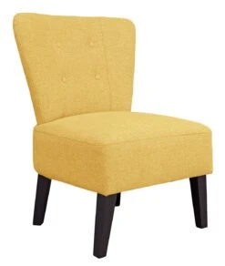 Habitat Delilah Fabric Cocktail Chair - Yellow 4 Habitat Delilah Fabric Cocktail Chair - Yellow -Habitat Furni Sales 9337808 R Z004A