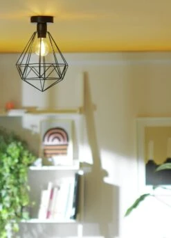 Habitat Kanso Flush To Ceiling Light - Matt Black -Habitat Furni Sales 9340187 R Z002C